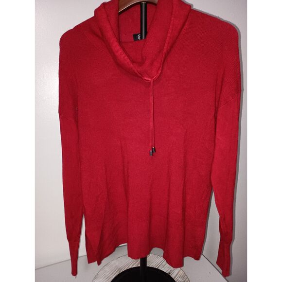 JONES NEW YORK Signature, Red Cowl Neck Sweater, Woman Size M - Picture 1 of 3